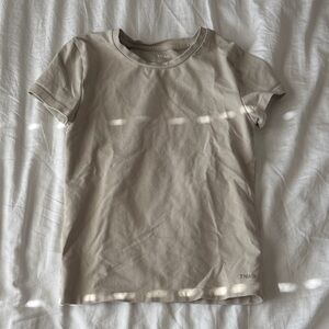 Aritzia TNA Nude Beige Fitted Tee